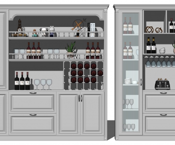 American Style Wine Cabinet-ID:566427954