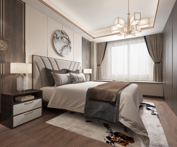 New Chinese Style Bedroom-ID:538979053