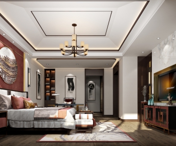 New Chinese Style Bedroom-ID:489295961