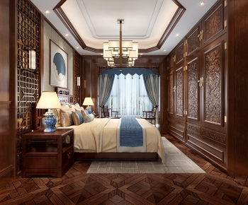 Chinese Style Bedroom-ID:614945893