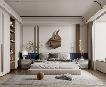 Simple European Style Bedroom-ID:645813947