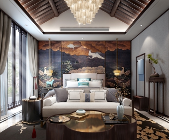 New Chinese Style Bedroom-ID:982863905