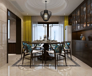 New Chinese Style Dining Room-ID:528306963