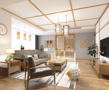 Japanese Style A Living Room-ID:857290037