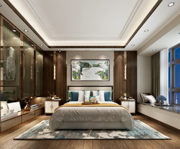 New Chinese Style Bedroom-ID:644546998