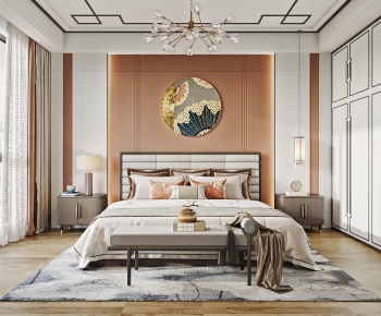 New Chinese Style Bedroom-ID:314812902