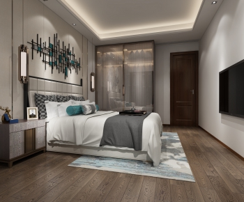 New Chinese Style Bedroom-ID:103815081