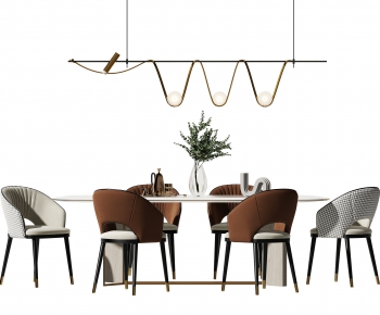 Modern Dining Table And Chairs-ID:311467893