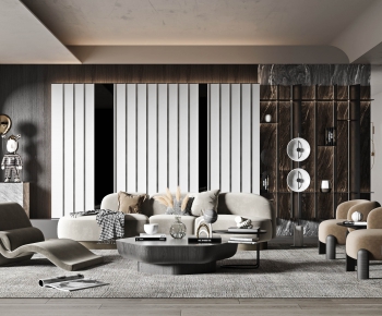Wabi-sabi Style A Living Room-ID:526143072