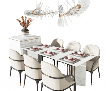 Modern Dining Table And Chairs-ID:166641951