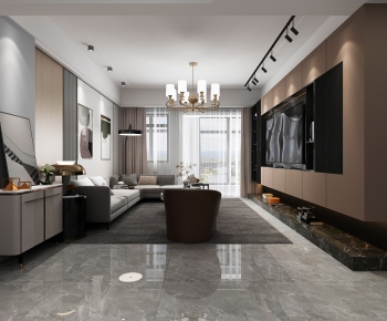 Modern A Living Room-ID:501888047