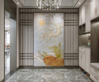 New Chinese Style Hallway-ID:983072044