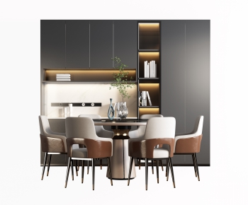 Modern Dining Table And Chairs-ID:874476914