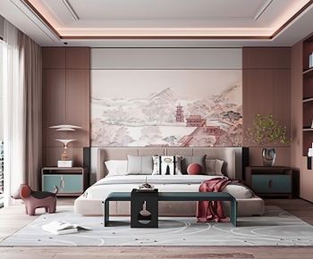 New Chinese Style Bedroom-ID:936769016