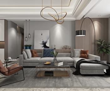 Modern A Living Room-ID:487740046