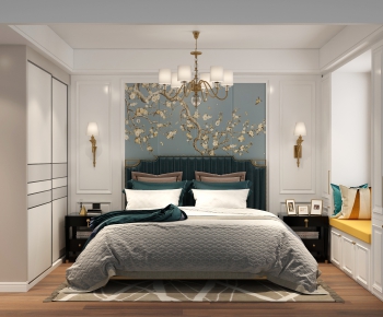 American Style Bedroom-ID:129179959