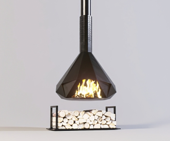 Industrial Style Fireplace-ID:990794903