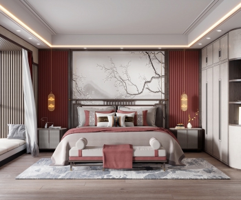 New Chinese Style Bedroom-ID:195169411