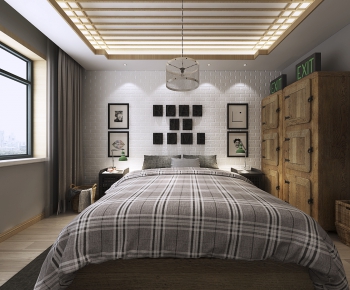 Industrial Style Bedroom-ID:391633996