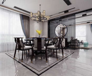 New Chinese Style Dining Room-ID:881449943