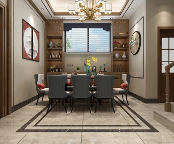 Chinese Style Dining Room-ID:777944097