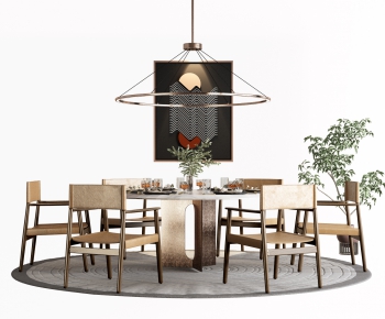 Modern Dining Table And Chairs-ID:679250964