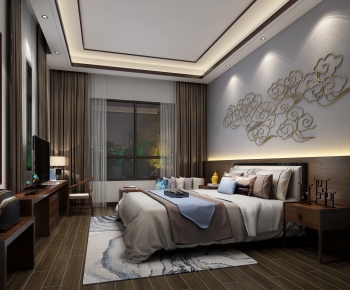 New Chinese Style Bedroom-ID:494961025