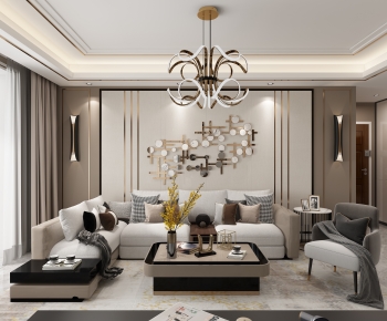 Modern A Living Room-ID:250371939