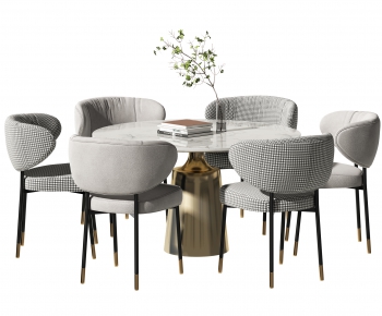 Modern Dining Table And Chairs-ID:968740947