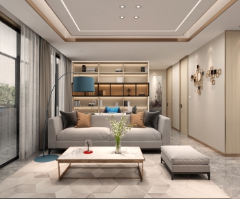 Modern A Living Room-ID:829248913