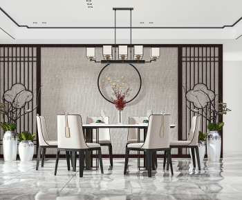 New Chinese Style Dining Room-ID:670339113