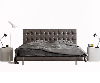Modern Double Bed-ID:857851037