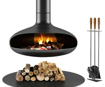 Industrial Style Fireplace-ID:493638995
