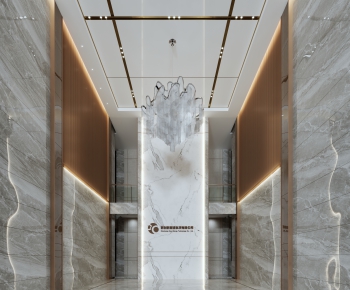 Modern Office Elevator Hall-ID:890614994