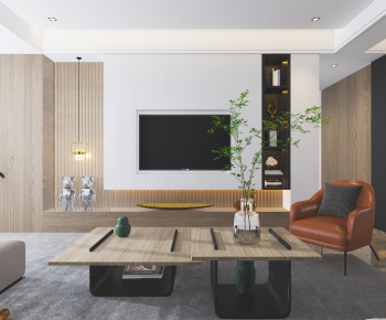 Modern A Living Room-ID:719460018