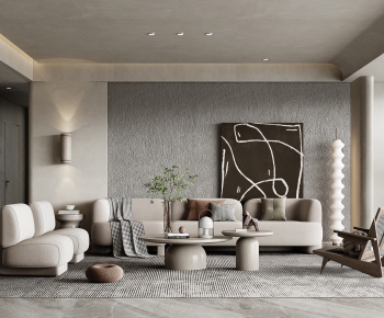 Wabi-sabi Style A Living Room-ID:505613091