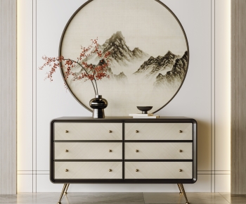 New Chinese Style Side Cabinet/Entrance Cabinet-ID:760088923