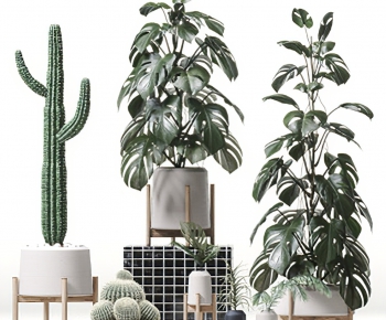 Modern Potted Green Plant-ID:390392079