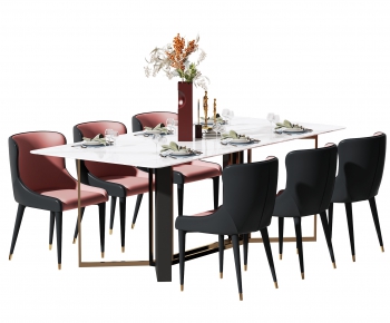 Modern Dining Table And Chairs-ID:524347071