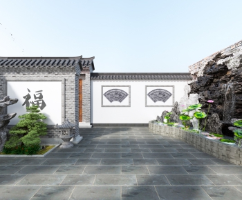 New Chinese Style Courtyard/landscape-ID:972403051