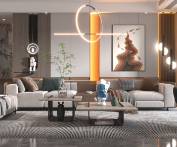 Modern A Living Room-ID:902961027