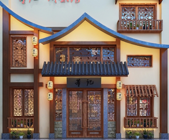 Chinese Style Facade Element-ID:144118077