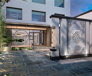 New Chinese Style Courtyard/landscape-ID:439109094