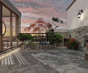New Chinese Style Courtyard/landscape-ID:842139734