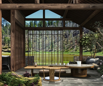 New Chinese Style Tea House-ID:960500967