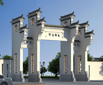 Chinese Style Building Component-ID:530378884