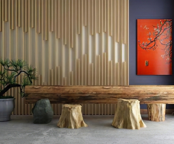 Chinese Style Leisure Table And Chair-ID:370661021