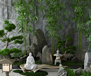 New Chinese Style Garden-ID:755064962