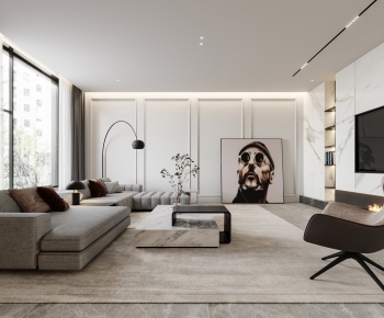 Modern A Living Room-ID:516304025