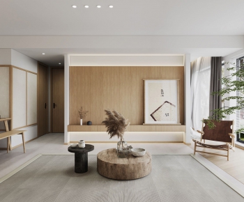 Japanese Style Wabi-sabi Style A Living Room-ID:286178114